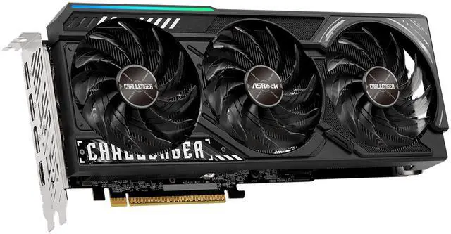 Alt view image 3 of 6 - ASRock Challenger Radeon RX 9070 XT 16GB GDDR6 PCI Express 5.0 x16 Graphics Card RX9070XT CL 16G