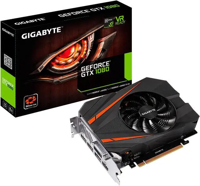 Alt view image 5 of 5 - GIGABYTE GeForce GTX 1080 8GB GDDR5X PCI Express 3.0 x16 SLI Support ATX Graphics Card GV-N1080IX-8GD