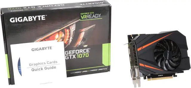 Alt view image 6 of 6 - GIGABYTE GeForce GTX 1070 8GB GDDR5 PCI Express 3.0 x16 SLI Support ATX Graphics Card GV-N1070IXOC-8GD