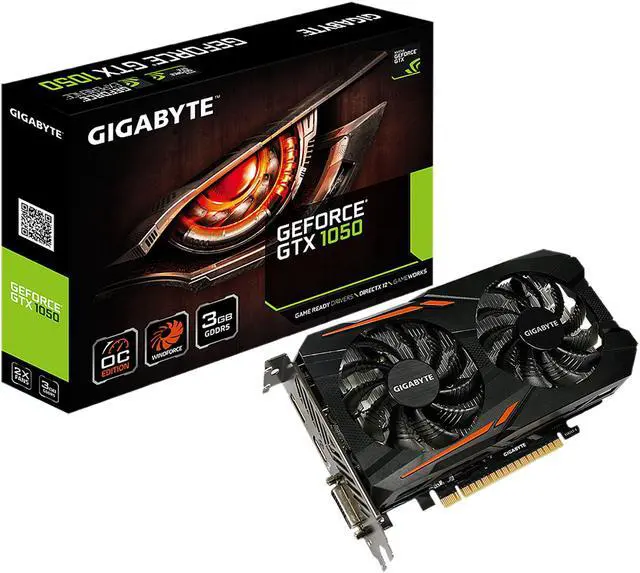 Alt view image 5 of 5 - GIGABYTE GeForce GTX 1050 3GB GDDR5 PCI Express 3.0 x16 ATX Graphics Card GV-N1050OC-3GD