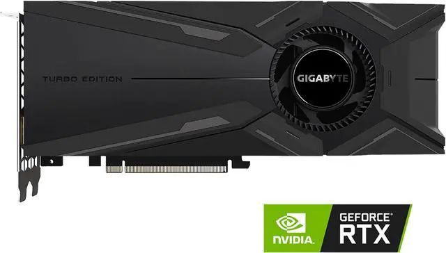 Main image of GIGABYTE GeForce RTX 2080 Ti DirectX 12 GV-N208TTURBO OC-11GC 11GB 352-Bit GDDR6 PCI Express 3.0 x16 ATX Video Card