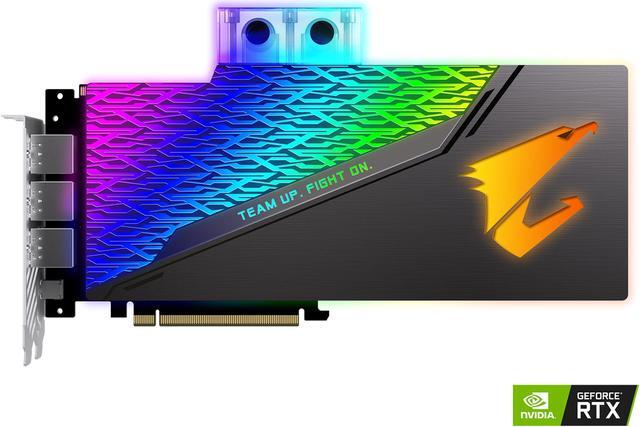 Alt view image 2 of 7 - GIGABYTE AORUS GeForce RTX 2080 XTREME WATERFORCE WB 8G Graphics Card, Pre-Installed Waterblock, 8GB 256-Bit GDDR6, GV-N2080AORUSX WB-8GC Video Card