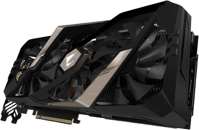 Alt view image 4 of 8 - GIGABYTE AORUS GeForce RTX 2070 XTREME 8G Graphics Card, 3 x Stacked WINDFORCE Fans, 8GB 256-Bit GDDR6, GV-N2070AORUS X-8GC Video Card