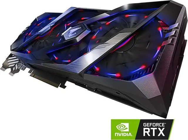 Main image of GIGABYTE AORUS GeForce RTX 2070 8G Graphics Card, 3 x Stacked WINDFORCE Fans, 8GB 256-Bit GDDR6, GV-N2070AORUS-8GC Video Card