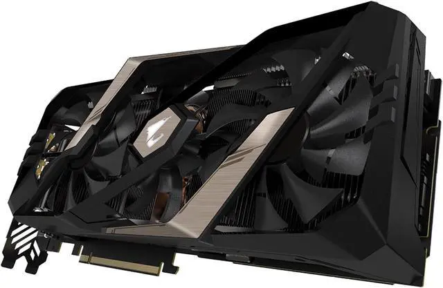 Alt view image 3 of 6 - GIGABYTE AORUS GeForce RTX 2070 8G Graphics Card, 3 x Stacked WINDFORCE Fans, 8GB 256-Bit GDDR6, GV-N2070AORUS-8GC Video Card