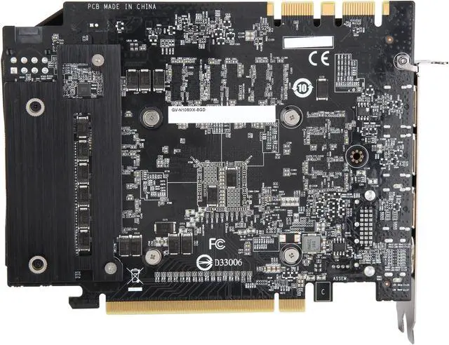 Alt view image 4 of 6 - GIGABYTE GeForce GTX 1080 8GB GDDR5X PCI Express 3.0 x16 SLI Support ATX Graphics Card GV-N1080IX-8GD