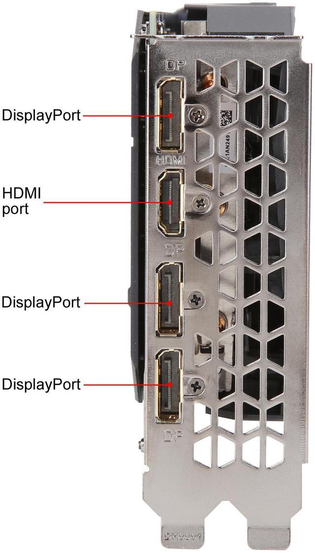 Alt view image 4 of 6 - GIGABYTE GeForce GTX 1660 GAMING OC 6G Graphics Card, 3 x WINDFORCE Fans, 6GB 192-Bit GDDR5, GV-N1660GAMING OC-6GD Video Card