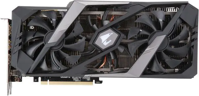 Alt view image 3 of 5 - GIGABYTE AORUS GeForce RTX 2080 8GB GDDR6 PCI Express 3.0 x16 SLI Support ATX Graphics Card GV-N2080AORUS-8GC