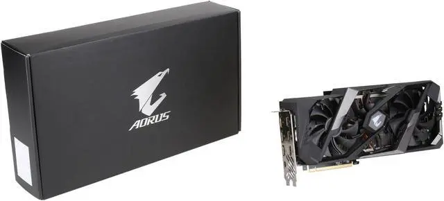 Alt view image 6 of 5 - GIGABYTE AORUS GeForce RTX 2080 8GB GDDR6 PCI Express 3.0 x16 SLI Support ATX Graphics Card GV-N2080AORUS-8GC