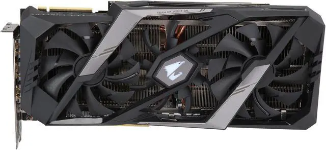 Alt view image 2 of 6 - GIGABYTE AORUS GeForce RTX 2080 Ti 11GB GDDR6 PCI Express 3.0 x16 SLI Support ATX Graphics Card GV-N208TAORUS X-11GC