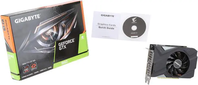Alt view image 6 of 6 - GIGABYTE GeForce GTX 1660 MINI ITX OC 6G Graphics Card, Mini ITX Form Factor, 6GB 192-Bit GDDR5, GV-N1660IXOC-6GD Video Card