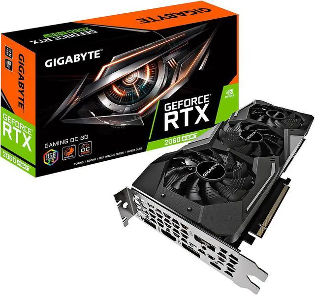 Alt view image 9 of 10 - GIGABYTE GeForce RTX 2060 Super GAMING OC 8G Graphics Card, 3 x WINDFORCE Fans, 8GB 256-Bit GDDR6, GV-N206SGAMING OC-8GC Video Card