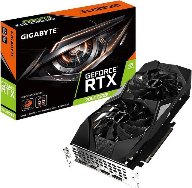 Alt view image 7 of 8 - GIGABYTE GeForce RTX 2060 Super WINDFORCE OC 8G Graphics Card, 2 x WINDFORCE Fans, 8GB 256-Bit GDDR6, GV-N206SWF2OC-8GD Video Card