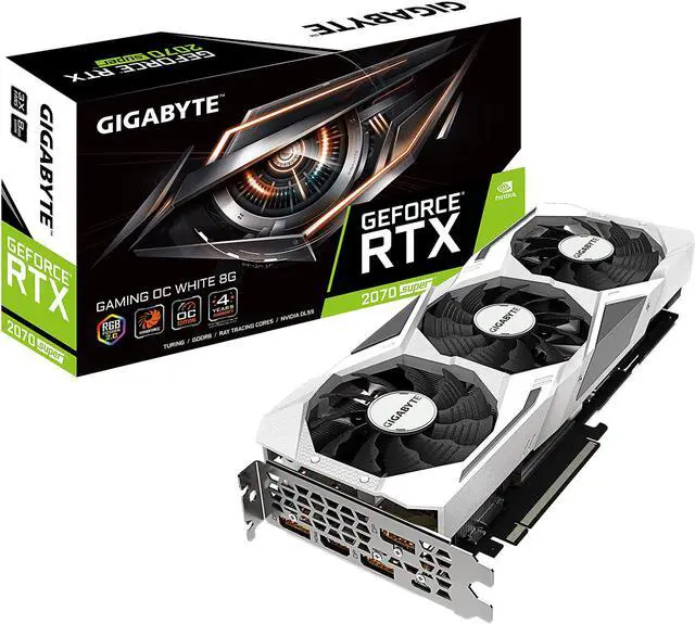 Alt view image 8 of 9 - GIGABYTE GeForce RTX 2070 Super GAMING OC WHITE 8G Graphics Card, 3 x WINDFORCE Fans, 8GB 256-Bit GDDR6, GV-N207SGAMINGOC WHITE-8GC Video Card