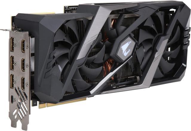 GIGABYTE AORUS GeForce RTX 2080 Ti 11GB GDDR6 PCI Express 3.0 x16 SLI  Support ATX Video Card GV-N208TAORUS-11GC