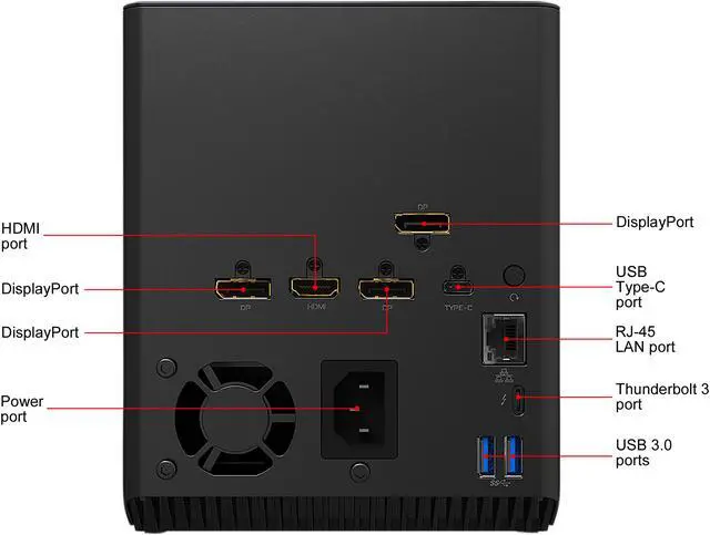 Alt view image 5 of 10 - AORUS RTX 2080 Ti Gaming Box (eGPU), Embedded Geforce RTX 2080 Ti, Thunderbolt 3 Plug and Play, Custom Quiet and Silent Waterforce AIO Cooling System, Dual Thunderbolt 3 Controller, Support for PD (up to 100W), 3 x USB 3.0 GV-N208TIXEB-11GC