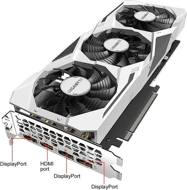 Alt view image 8 of 8 - GIGABYTE GeForce RTX 2080 SUPER GAMING OC WHITE 8G Graphics Card, 3 x WINDFORCE Fans, 8GB 256-Bit GDDR6, GV-N208SGAMINGOC WHITE-8GD Video Card