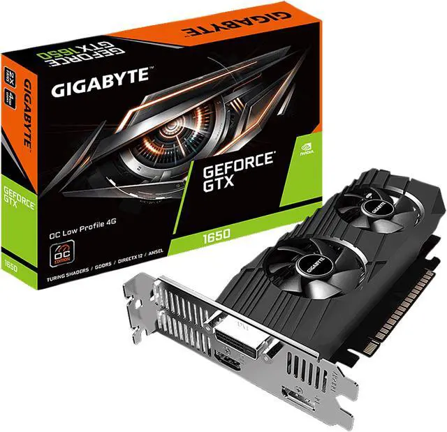 Alt view image 6 of 6 - GIGABYTE GeForce GTX 1650 4GB GDDR5 PCI Express 3.0 x16 Low Profile Graphics Card GV-N1650OC-4GL