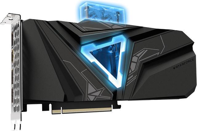 GIGABYTE GeForce RTX 2080 SUPER GAMING OC WATERFORCE WB 8G Graphics Card,  Water Block Cooling System, 8GB 256-Bit GDDR6, GV-N208SGAMINGOC WB-8GD  Video