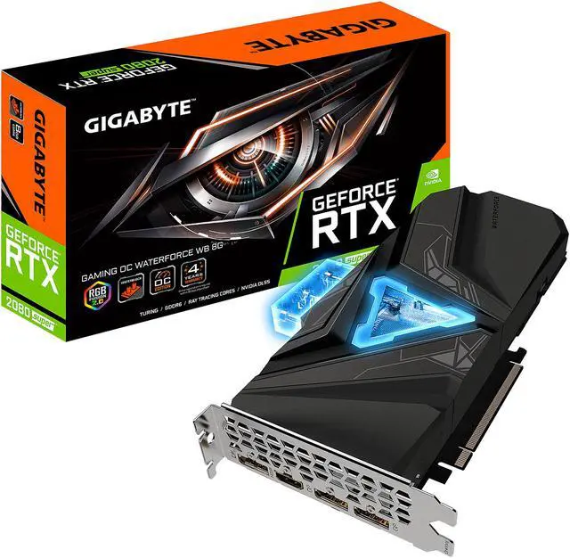 Alt view image 8 of 8 - GIGABYTE GeForce RTX 2080 SUPER GAMING OC WATERFORCE WB 8G Graphics Card, Water Block Cooling System, 8GB 256-Bit GDDR6, GV-N208SGAMINGOC WB-8GD Video Card