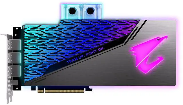 GIGABYTE AORUS GeForce RTX 2080 SUPER DirectX 12 GV-N208SAORUS WB-8GC 8GB 256-Bit GDDR6 PCI Express 3.0 x16 SLI Support ATX Video Card