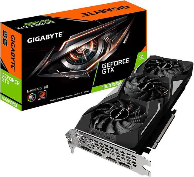 Alt view image 11 of 11 - GIGABYTE GeForce GTX 1660 SUPER 6GB GDDR6 PCI Express 3.0 x16 ATX Graphics Card GV-N166SGAMING-6GD