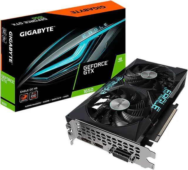 Alt view image 7 of 7 - GIGABYTE Eagle GeForce GTX 1650 4GB GDDR6 PCI Express 3.0 x16 ATX Graphics Card GV-N1656EAGLE OC-4GD