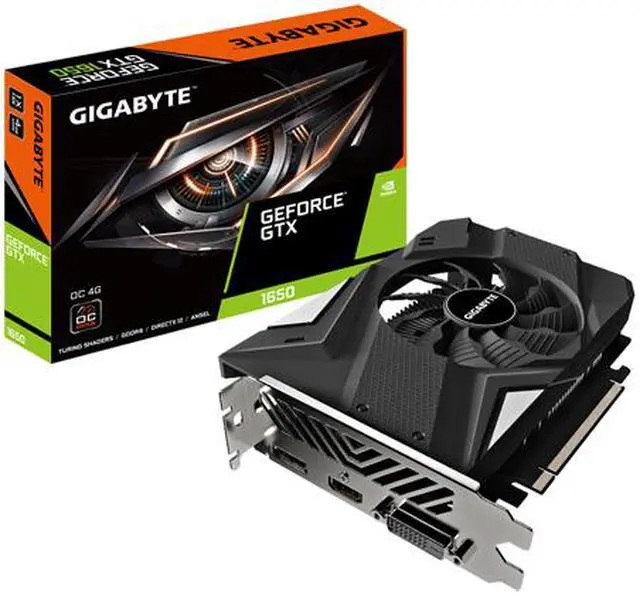 Alt view image 7 of 7 - GIGABYTE GeForce GTX 1650 4GB GDDR6 PCI Express 3.0 x16 Graphics Card GV-N1656OC-4GD rev. 2.0
