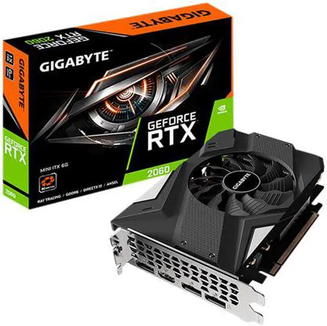 Alt view image 6 of 6 - GIGABYTE Geforce RTX 2060 MINI ITX 6G Graphics Card, Compact Mini ITX Form Factor, 6GB 192-Bit GDDR6, GV-N2060IX-6GD Video Card