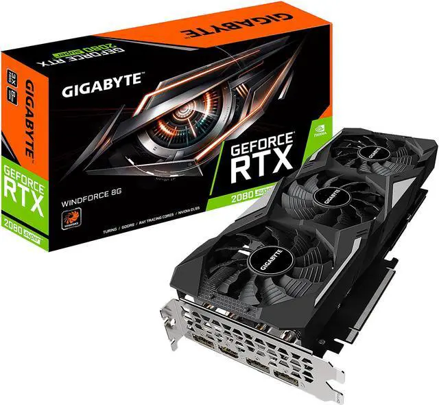 Alt view image 10 of 10 - GIGABYTE GeForce RTX 2080 SUPER 8GB GDDR6 PCI Express 3.0 x16 SLI Support ATX Graphics Card GV-N208SWF3-8GD