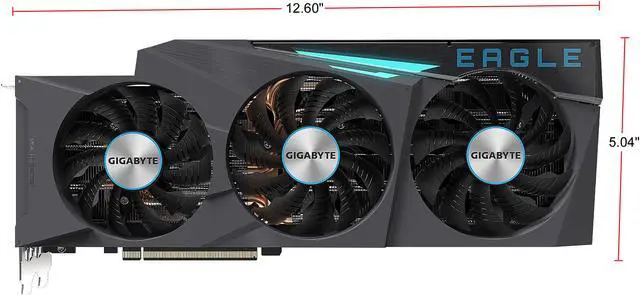 Alt view image 3 of 9 - GIGABYTE Eagle GeForce RTX 3080 10GB GDDR6X PCI Express 4.0 ATX Graphics Card GV-N3080EAGLE OC-10GD G20-R