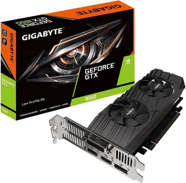 Alt view image 7 of 7 - GIGABYTE GeForce GTX 1650 4GB GDDR6 PCI Express 3.0 x16 Low Profile Ready Graphics Card GV-N1656D6-4GL