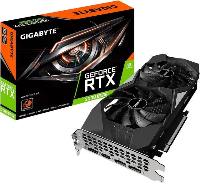 Alt view image 10 of 10 - GIGABYTE GeForce RTX 2060 SUPER 8GB GDDR6 PCI Express 3.0 x16 ATX Graphics Card GV-N206SWF2-8GD