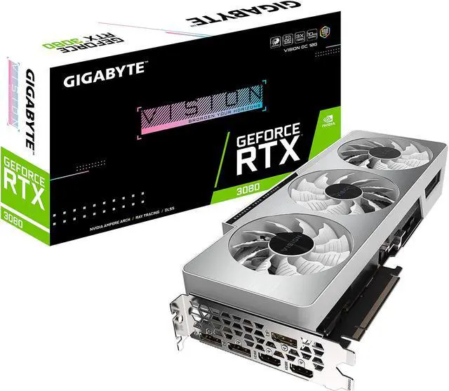 Alt view image 10 of 10 - GIGABYTE GeForce RTX 3080 VISION OC 10GB Video Card, GV-N3080VISION OC-10GD