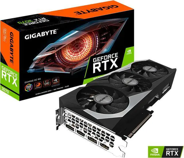 Alt view image 10 of 10 - GIGABYTE GeForce RTX 3070 GAMING OC 8GB Video Card, GV-N3070GAMING OC-8GD