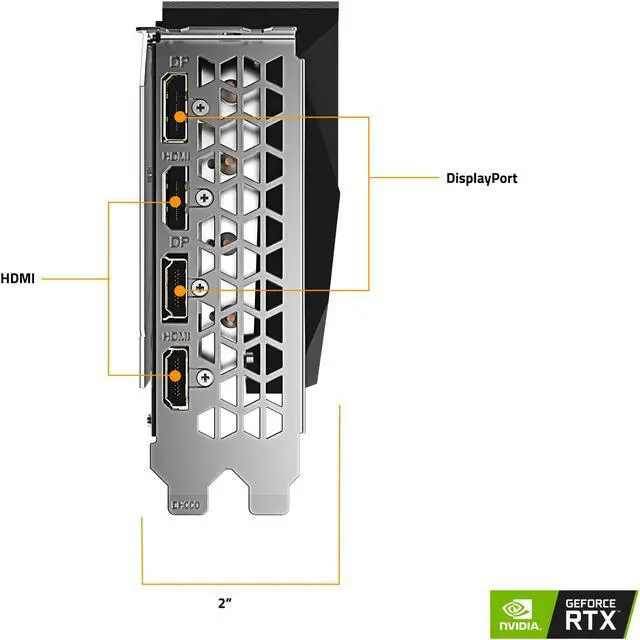Alt view image 4 of 10 - GIGABYTE GeForce RTX 3070 GAMING OC 8GB Video Card, GV-N3070GAMING OC-8GD