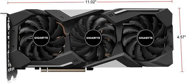 Alt view image 10 of 10 - GIGABYTE GeForce GTX 1660 SUPER 6GB GDDR6 PCI Express 3.0 x16 ATX Graphics Card GV-N166SGAMING OC-6GD