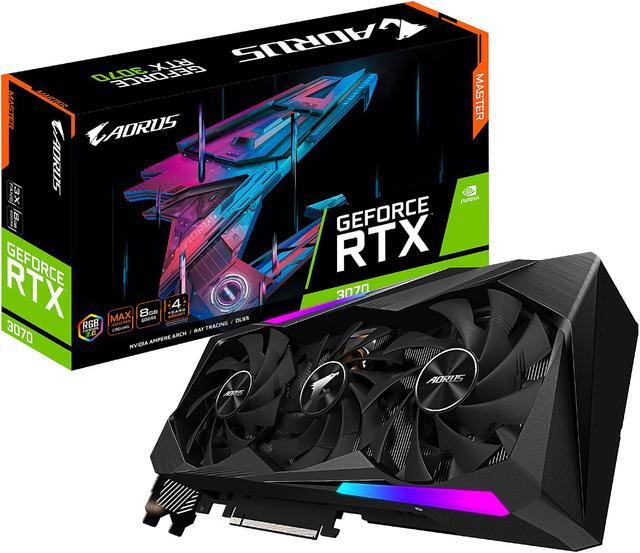 Alt view image 11 of 11 - GIGABYTE AORUS GeForce RTX 3070 MASTER 8GB Video Card, GV-N3070AORUS M-8GD