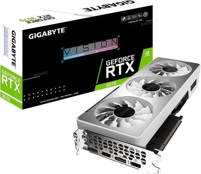 Alt view image 9 of 9 - GIGABYTE GeForce RTX 3070 VISION OC 8GB Video Card, GV-N3070VISION OC-8GD