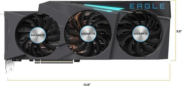 Alt view image 2 of 10 - GIGABYTE GeForce RTX 3080 EAGLE 10GB Video Card, GV-N3080EAGLE-10GD