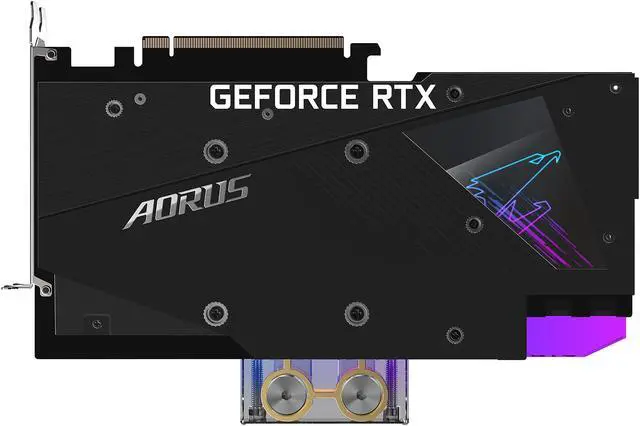 Alt view image 10 of 11 - GIGABYTE AORUS GeForce RTX 3080 XTREME WATERFORCE WB 10G Graphics Card, WATERFORCE Water Block Cooling System, 10GB 320-bit GDDR6X, GV-N3080AORUSX WB-10GD Video Card