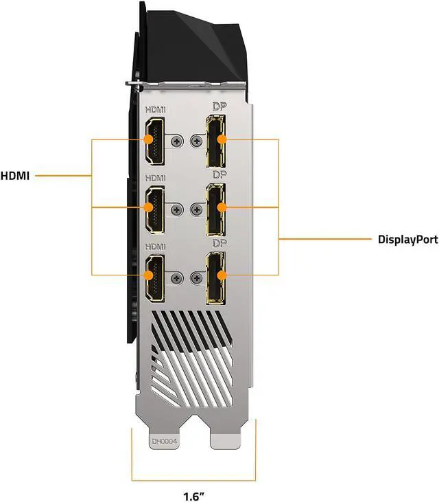 Alt view image 8 of 12 - GIGABYTE AORUS GeForce RTX 3080 XTREME WATERFORCE 10GB Video Card, GV-N3080AORUSX W-10GD