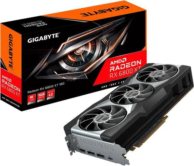 Alt view image 12 of 12 - GIGABYTE Radeon RX 6800 XT DirectX 12 Ultimate GV-R68XT-16GC-B Video Card 16GB of GDDR6 Memory, Powered by AMD RDNA 2, HDMI 2.1
