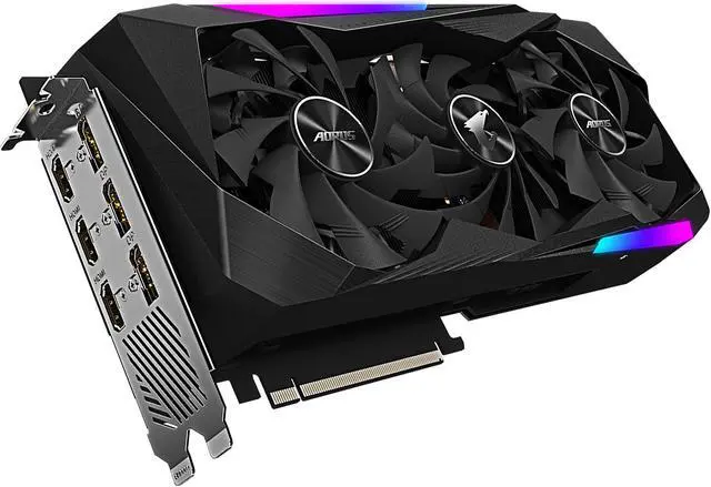 Alt view image 5 of 11 - GIGABYTE AORUS GeForce RTX 3060 Ti MASTER 8GB Video Card, GV-N306TAORUS M-8GD