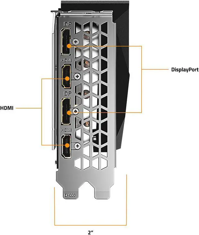 Alt view image 7 of 10 - GIGABYTE GeForce RTX 3060 Ti GAMING OC PRO 8GB Video Card, GV-N306TGAMINGOC PRO-8GD