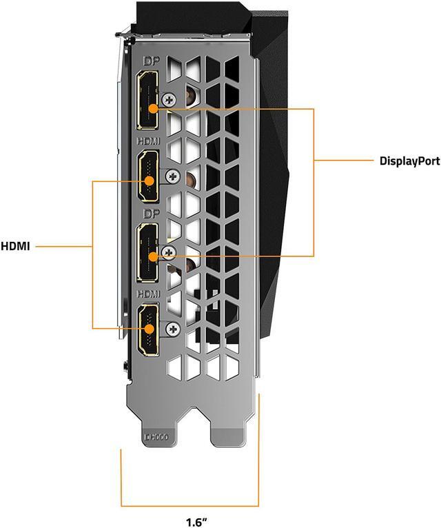 Alt view image 7 of 9 - GIGABYTE GeForce RTX 3060 Ti GAMING OC 8GB Video Card, GV-N306TGAMING OC-8GD
