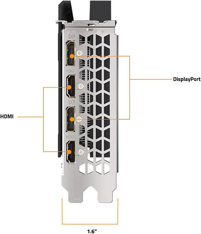 Alt view image 7 of 10 - GIGABYTE Eagle GeForce RTX 3060 Ti 8GB GDDR6 PCI Express 4.0 ATX Graphics Card GV-N306TEAGLE-8GD
