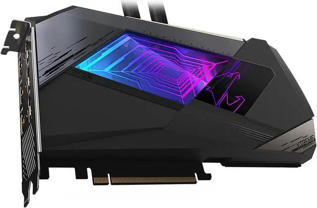 Alt view image 7 of 12 - GIGABYTE AORUS GeForce RTX 3090 XTREME WATERFORCE 24G Graphics Card, WATERFORCE All-in-One Cooling System, 24GB 384-bit GDDR6X, GV-N3090AORUSX W-24GD Video Card