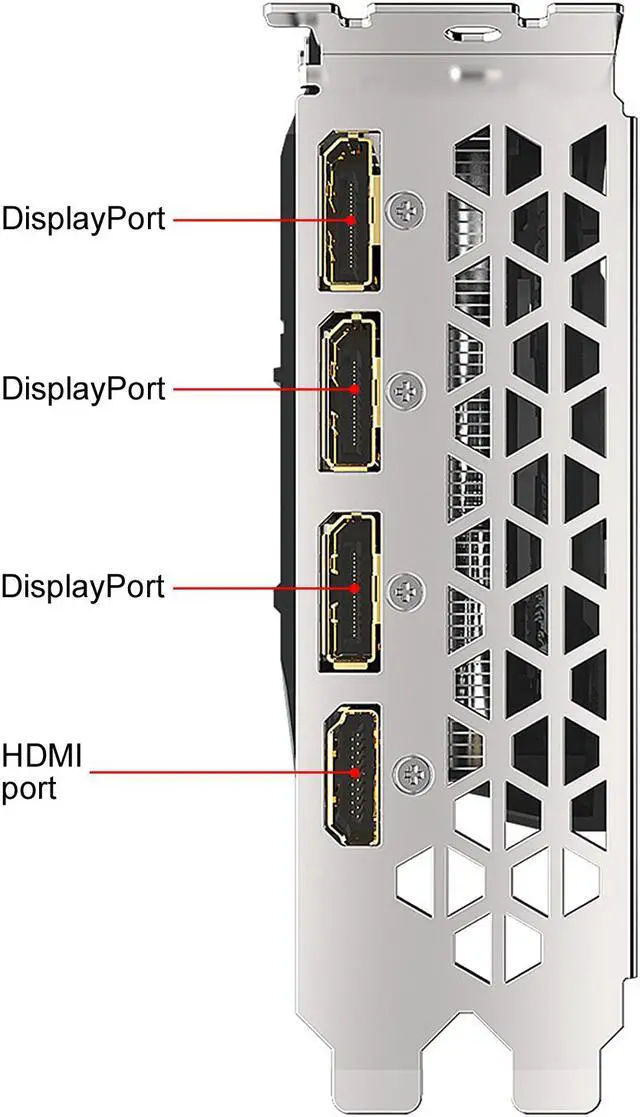 Alt view image 4 of 10 - GIGABYTE Radeon RX 5500 XT D6 4G (Rev. 2.0) Graphics Card, PCIe 4.0, 4GB 128-bit GDDR6, GV-R55XTD6-4GD Rev 2.0 Video Card