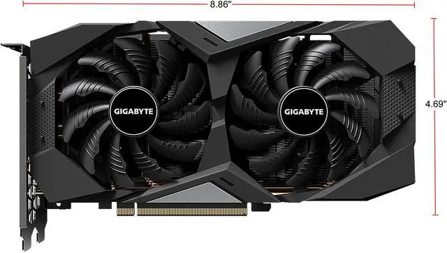 Alt view image 2 of 10 - GIGABYTE Radeon RX 5500 XT D6 4G (Rev. 2.0) Graphics Card, PCIe 4.0, 4GB 128-bit GDDR6, GV-R55XTD6-4GD Rev 2.0 Video Card
